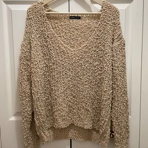 3/$15 Popcorn knit boat neck sweater